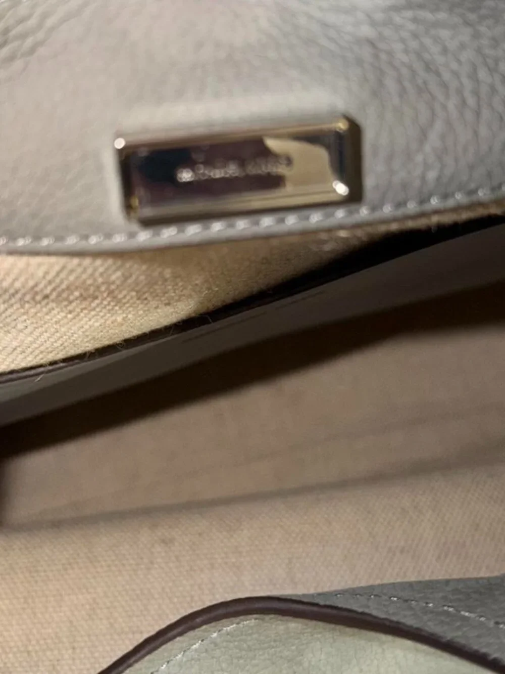 MICHAEL Michael Kors Nolita Large Gray Nubuck Hobo Shoulder Bag